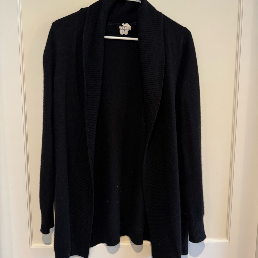 L.L. Bean Women's Black Cashmere Cardigan | Size M